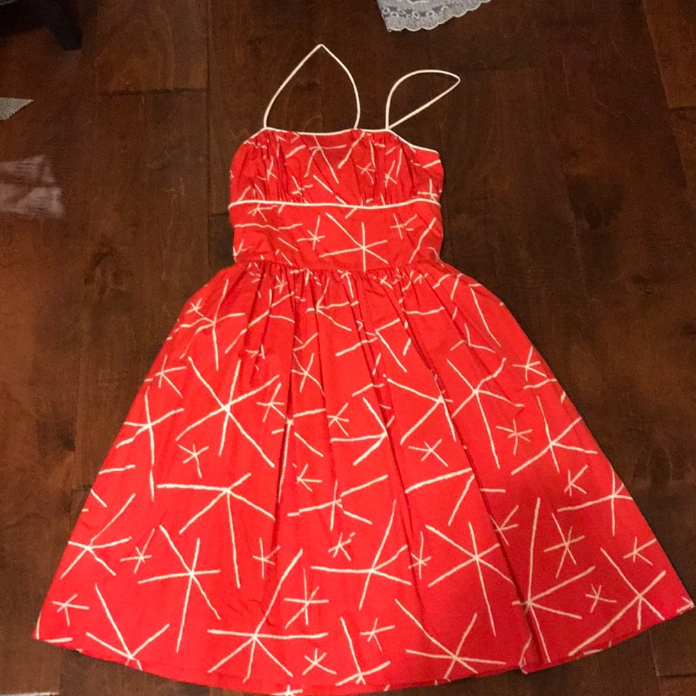 Red Anthropologie Dress
